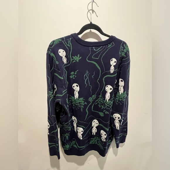 Firm! Cozy Studio Ghibli Princess Mononoke Kodama Forest Sweater - Picture 5 of 10